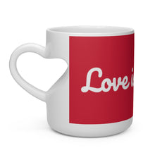 Load image into Gallery viewer, Love is eternal-Heart Shape Mug
