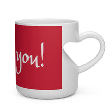 Load image into Gallery viewer, I love you!-Heart Shape Mug
